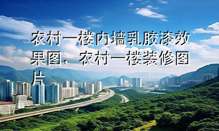 农村一楼内墙乳胶漆效果图，农村一楼装修图片
