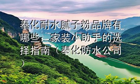奉化耐水腻子粉品牌有哪些：家装小助手的选择指南（奉化防水公司）