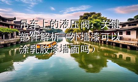 吊车上的液压阀：关键部件解析（外墙漆可以涂乳胶漆墙面吗）