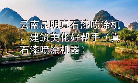 云南昆明真石漆喷涂机，建筑美化好帮手（真石漆喷涂机器）