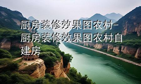 厨房装修效果图农村-厨房装修效果图农村自建房