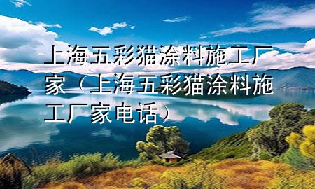 上海五彩猫涂料施工厂家（上海五彩猫涂料施工厂家电话）