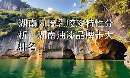 湖南内墙乳胶漆特性分析，湖南油漆品牌十大排名