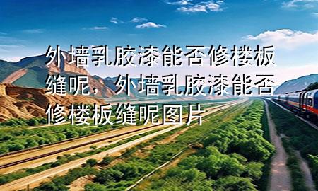 外墙乳胶漆能否修楼板缝呢，外墙乳胶漆能否修楼板缝呢图片