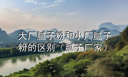 大厂腻子粉和小厂腻子粉的区别（腻子厂家）