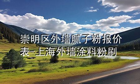 崇明区外墙腻子粉报价表-上海外墙涂料粉刷