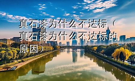 真石漆为什么不达标（真石漆为什么不达标的原因）