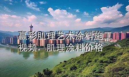 赢彩肌理艺术涂料施工视频，肌理涂料价格