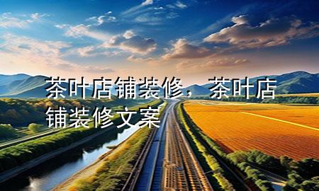 茶叶店铺装修，茶叶店铺装修文案