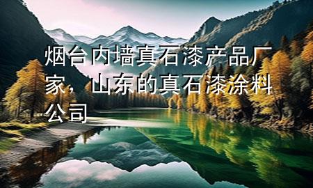 烟台内墙真石漆产品厂家，山东的真石漆涂料公司