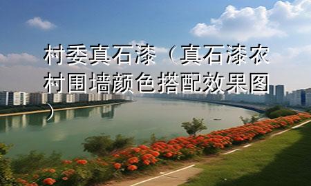 村委真石漆（真石漆农村围墙颜色搭配效果图）
