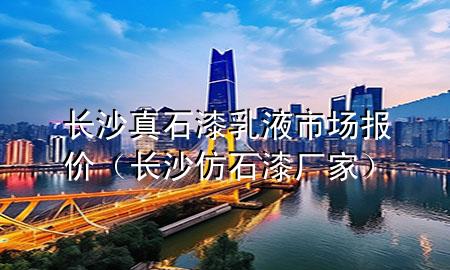 长沙真石漆乳液市场报价（长沙仿石漆厂家）