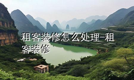 租客装修怎么处理-租客 装修