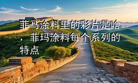 菲马涂料里的彩片是啥，菲玛涂料每个系列的特点