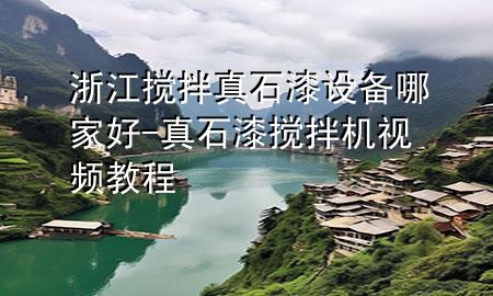 浙江搅拌真石漆设备哪家好-真石漆搅拌机视频教程
