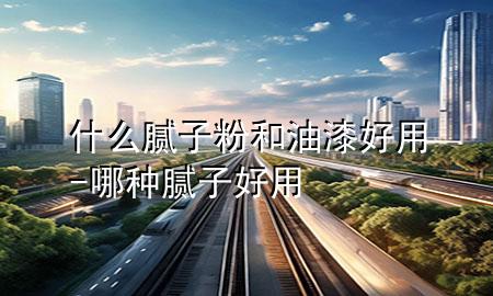 什么腻子粉和油漆好用-哪种腻子好用
