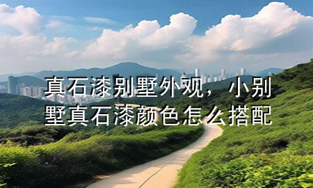 真石漆别墅外观，小别墅真石漆颜色怎么搭配