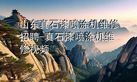山东真石漆喷涂机维修招聘-真石漆喷涂机维修视频