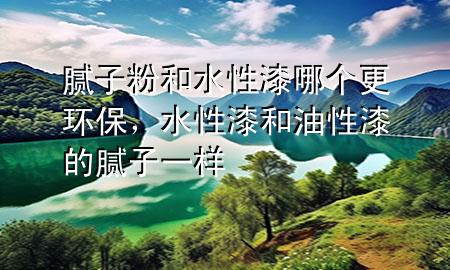 腻子粉和水性漆哪个更环保，水性漆和油性漆的腻子一样