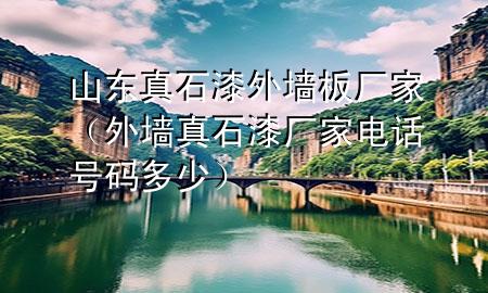 山东真石漆外墙板厂家（外墙真石漆厂家电话号码多少）