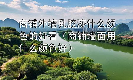 商铺外墙乳胶漆什么颜色的好看（商铺墙面用什么颜色好）