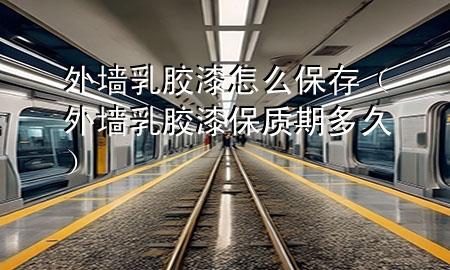 外墙乳胶漆怎么保存（外墙乳胶漆保质期多久）