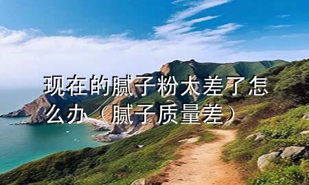 现在的腻子粉太差了怎么办（腻子质量差）