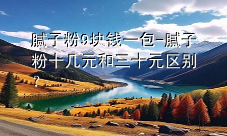 腻子粉9块钱一包-腻子粉十几元和三十元区别？