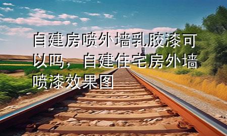 自建房喷外墙乳胶漆可以吗，自建住宅房外墙喷漆效果图