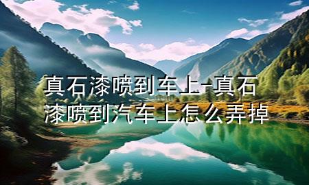 真石漆喷到车上-真石漆喷到汽车上怎么弄掉