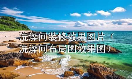 洗澡间装修效果图片（洗澡间布局图效果图）