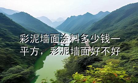 彩泥墙面涂料多少钱一平方，彩泥墙面好不好
