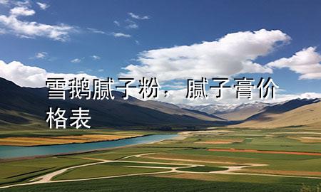 雪鹅腻子粉，腻子膏价格表