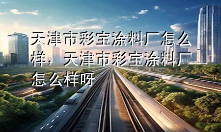 天津市彩宝涂料厂怎么样，天津市彩宝涂料厂怎么样呀