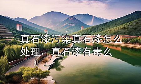 真石漆污染真石漆怎么处理，真石漆有毒么