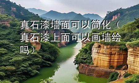 真石漆墙面可以简化（真石漆上面可以画墙绘吗）