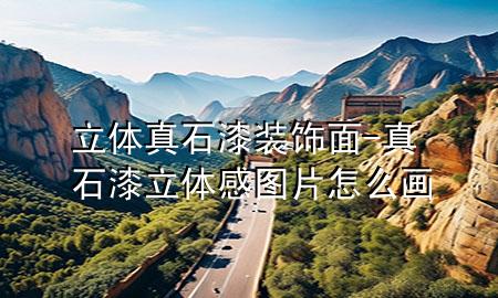 立体真石漆装饰面-真石漆立体感图片怎么画