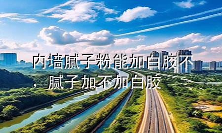 内墙腻子粉能加白胶不，腻子加不加白胶