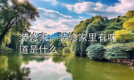 装修家，装修家里有味道是什么