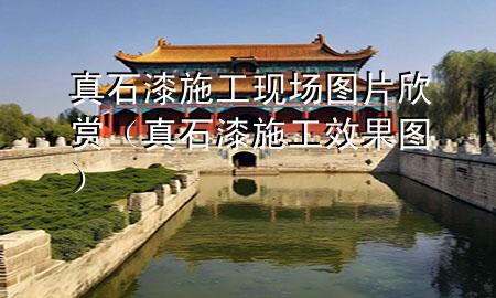 真石漆施工现场图片欣赏（真石漆施工效果图）