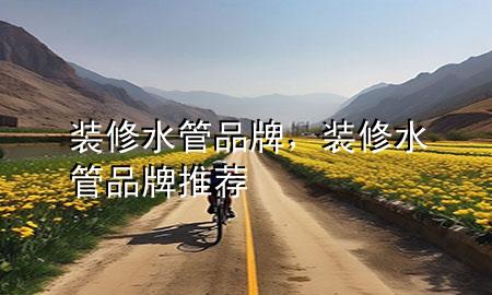 装修水管品牌，装修水管品牌推荐