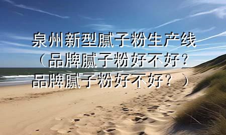 泉州新型腻子粉生产线（品牌腻子粉好不好？品牌腻子粉好不好？）