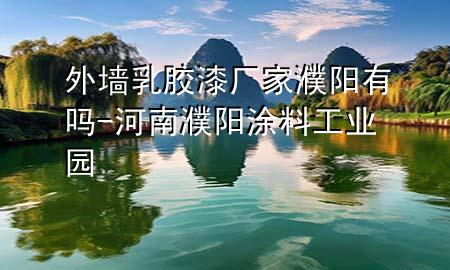 外墙乳胶漆厂家濮阳有吗-河南濮阳涂料工业园
