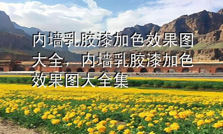 内墙乳胶漆加色效果图大全，内墙乳胶漆加色效果图大全集