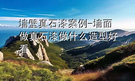 墙壁真石漆案例-墙面做真石漆做什么造型好看