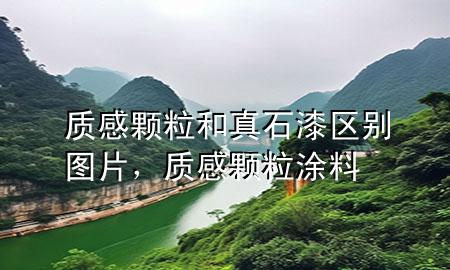质感颗粒和真石漆区别图片，质感颗粒涂料
