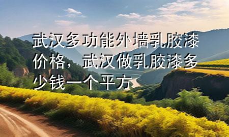 武汉多功能外墙乳胶漆价格，武汉做乳胶漆多少钱一个平方
