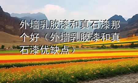 外墙乳胶漆和真石漆那个好（外墙乳胶漆和真石漆优缺点）