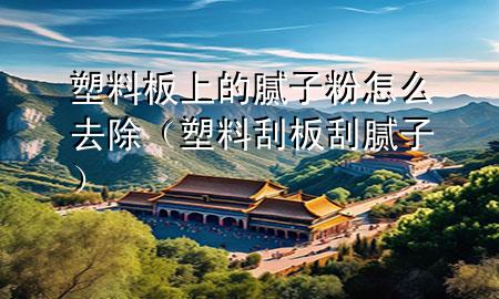 塑料板上的腻子粉怎么去除（塑料刮板刮腻子）