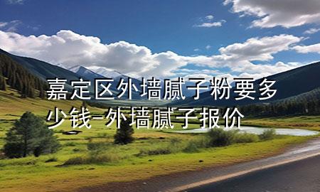 嘉定区外墙腻子粉要多少钱-外墙腻子报价